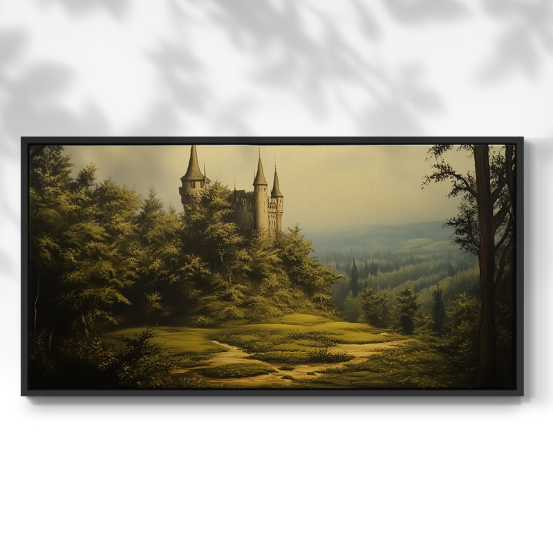 «Landscape Series» - CV III - Toile tendue avec châssis encadré - Prêt à être accroché, H 17 po x l 33 po