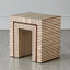 Sienna End Table-Walnut/Bone-Sm