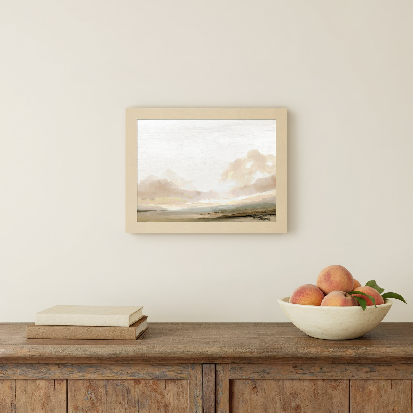 Southern Landscape Print by Dan Hobday, 10" H x 13" W x 1" D, Brown