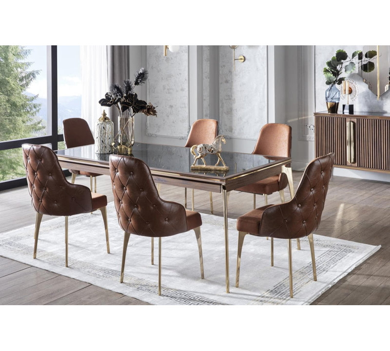 Krino Glass Top Dining Table