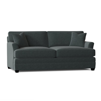 Canapé à accoudoirs évasés de 76 po avec coussins réversibles Harriss