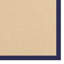 Tapis berbère beige clair fait à la main avec bordure en coton bleu marine Nannette-668920750