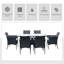Kindred 6 Seater Dining Set with Cushions-1816807572