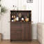 Armoire de bureau, avec tiroir de rangement et tablettes, bureau pliable, idéal pour la maison, le bureau, les petits espaces