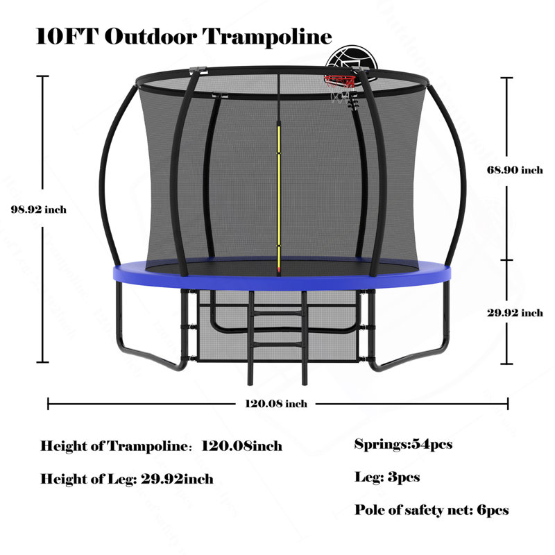 Trampoline 10 pi