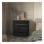 Commode 4 tiroirs Lynbrook - Wengé noir