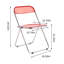Chaise pliante transparente en plastique-1815183533