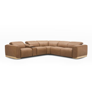 Ensetee Upholstered Power Reclining L-Shaped Sectional Symmetrical