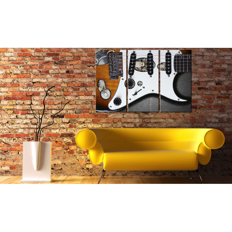Guitar Hero - 3 Piece Wrapped Canvas Print