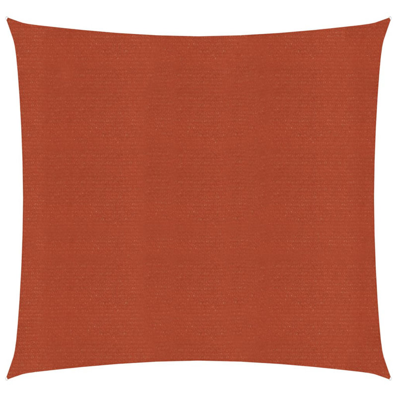 Floral Square Shade Sail, 3m x 3m, Terracotta