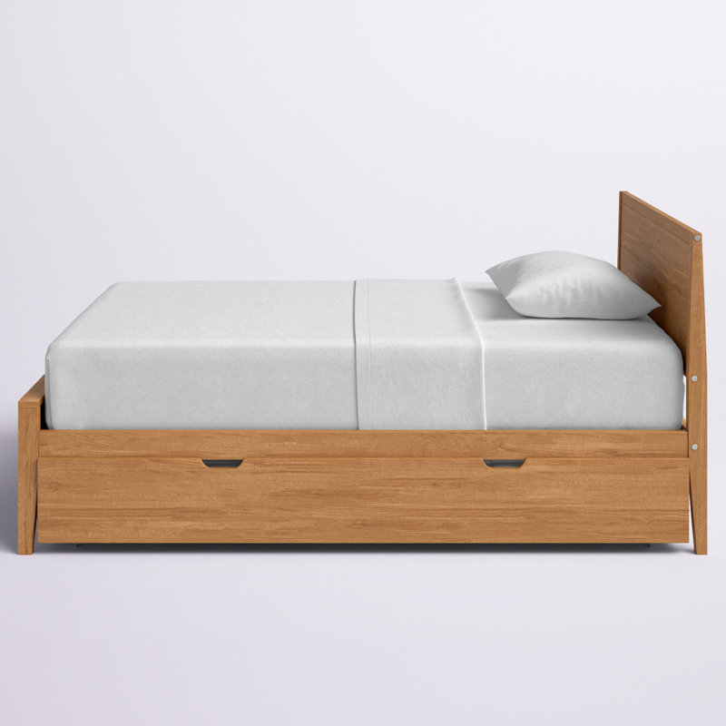 Lit gigogne en bois massif Rosenthal, Pécan, Double