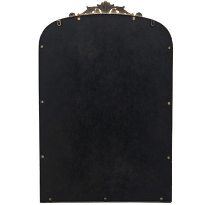 24"X36" Gleaming Wall Mirror With Gold Frame, Decorate Bathroom Bedroom Arch 24"X36", Beautify Your Living Room Decor