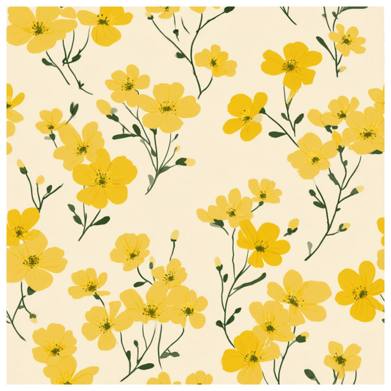 Édredon floral avec fleurs, Simple extra long