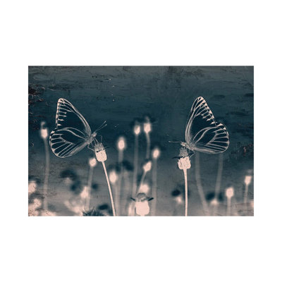 Butterfly Love 1 Piece Wrapped Canvas Wall Art
