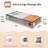 2 Pack Under Bed Storage Containers, Stackable Closet Organizers And Storage Bins With Sturdy Support, Foldable Underbed Clothes Storage Box For Blanket, Comforter, Sweater, Pillows, Shoes