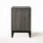 Transitional Gray Finish Nightstand of 2-Drawers