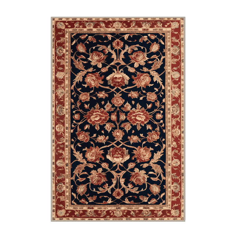 Tapis brun lavable à la machine, Rectangle 4 pi x 6 pi