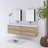 Reaiah 71'' Wall Mounted Double Sink Bathroom Vanity with Resin Top-996648731
