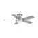 Odyssey 5- Blade Smart Flush Mount Ceiling Fan with Remote Control and LED Light Kit Included