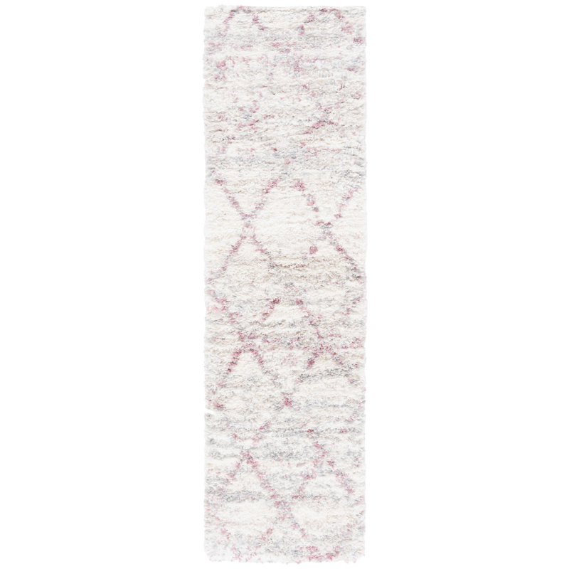 Shaylen Shag 800 Performance Geometric Rug, Runner 2'3" x 8'