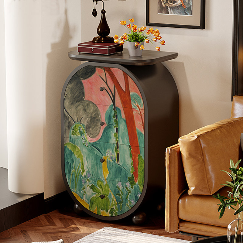 Commode ovale moderne moderne