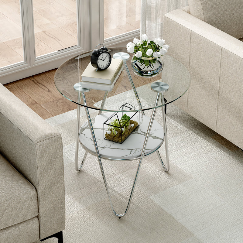 Table de bout Laliyah, Argent