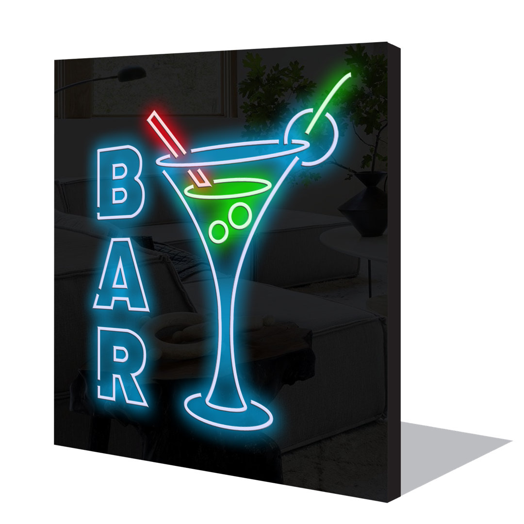 Neon Sign Light Bar Wall Décor