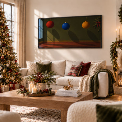Art mural sur toile de Noël