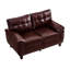Modern Loveseat With Wide Armrests And Storage-1271583718