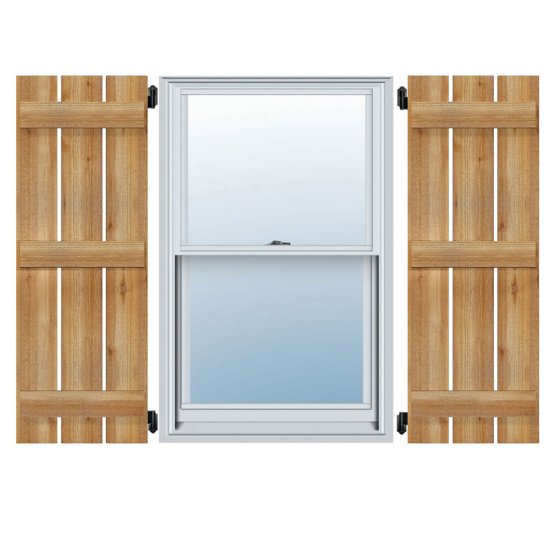TimberCraft 5 3/8 "planches espacées avec des planches et des lattes, Western Red Cedar (par paire), 17 1/8 po, 84 po