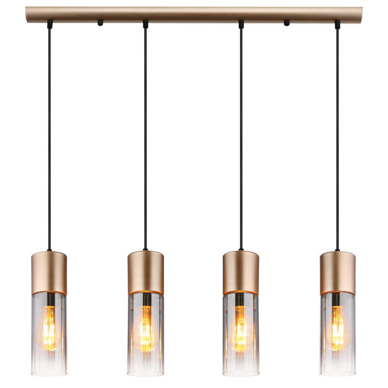 Alany 4 - Light Bronze Geometric Pendant