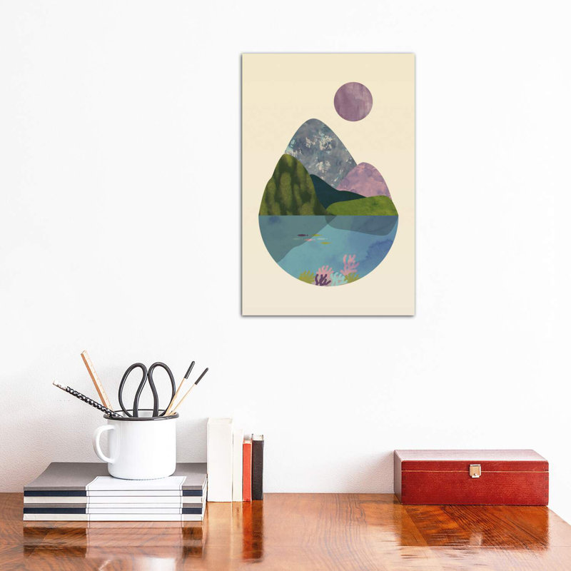 " Summer " by Flatowl, Wrapped Canvas, 18" H x 12" W x 1.5" D