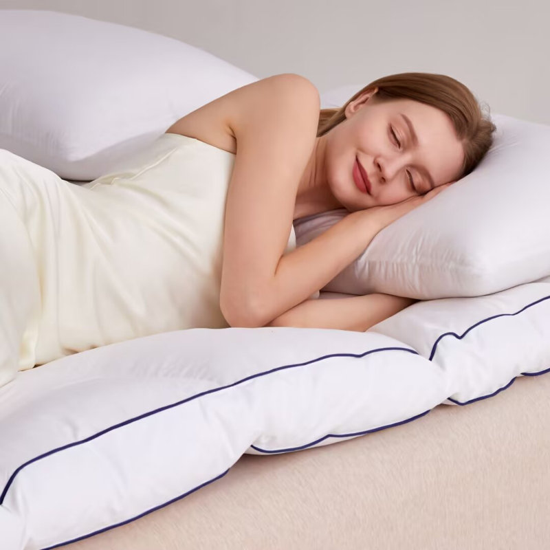 Arsuite 3” Goose Feather Epps With 100% Organic Cotton Cover, Twin