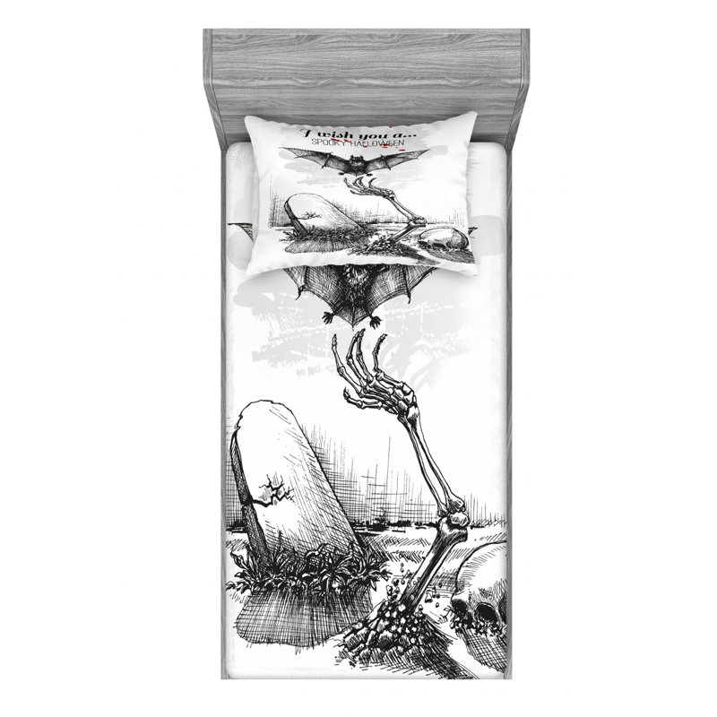 Microfiber Sheet Set, Twin Sheet Set with Fitted Sheet