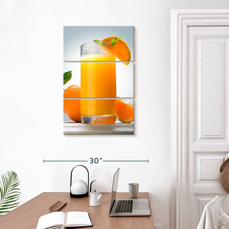 Yarlin Glass Of Orange Juice, 45" H x 28" W
