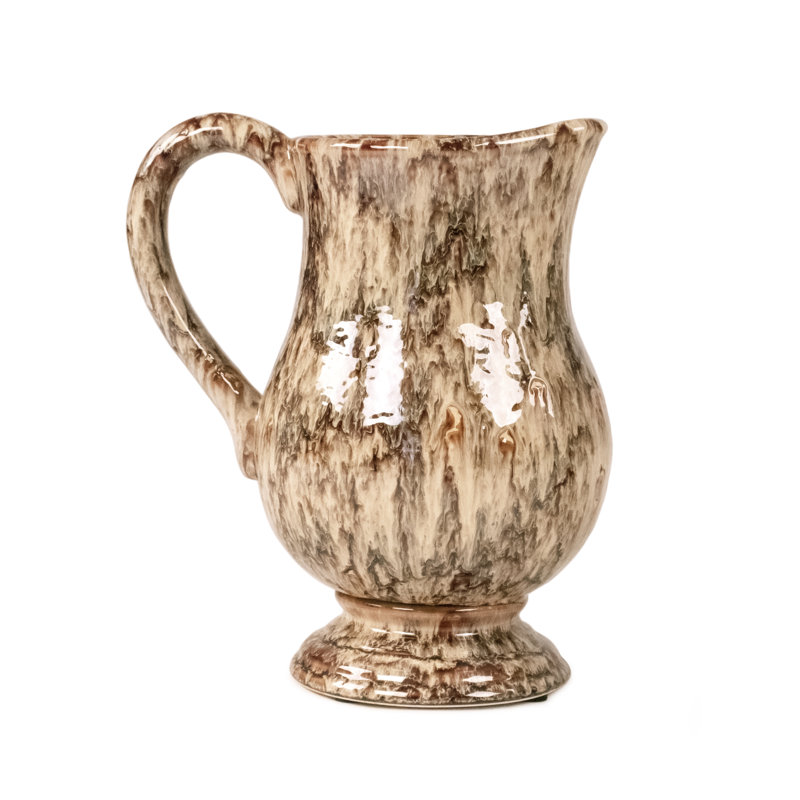 Jennaleigh Ceramic Pitcher, 11" H x 6.5" W x 9.5" L