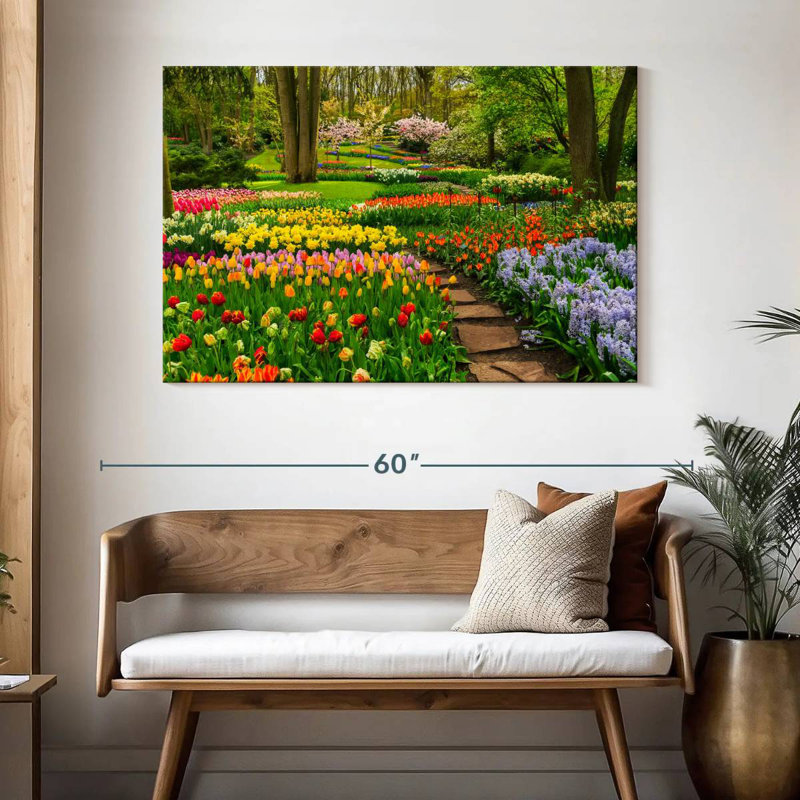Fleurs de tulipes Harnek Spring, H 32 po x l 48 po
