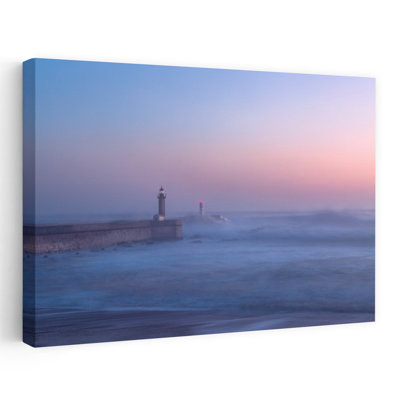 Adrian - Lighthouse In Porto by 1X - Wrapped Canvas Print
