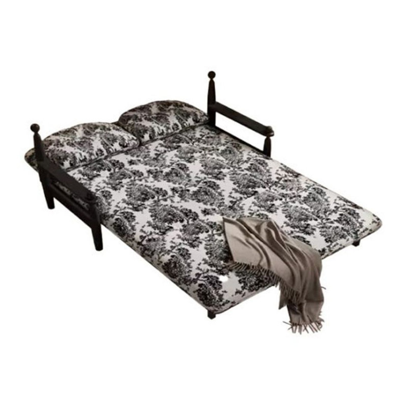 Canapé-lit standard en jacquard de couleur avec coussins., 32.28"H*76.77"L*31.50"W