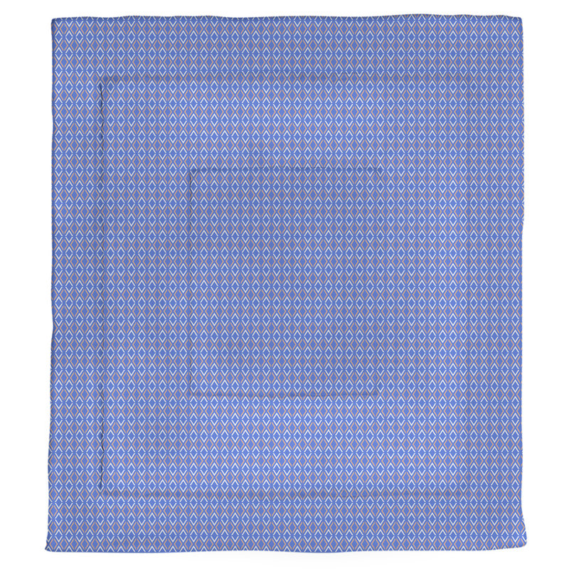 Katelyn Elizabeth Polyester Geometric Shapes Comforter, Queen Comforter, Blue/Orange