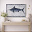 Illustration de voilier, photos de salon élégant de bord de mer, impression sur toile giclée sur toile encadrée-126136966-126136964