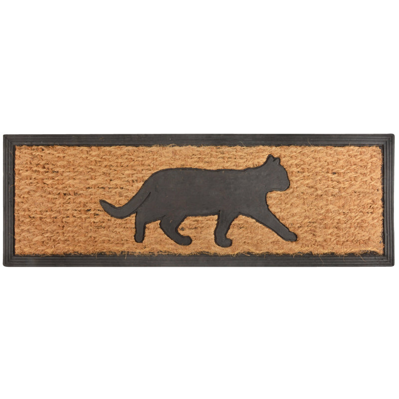 Rubber & Coir Doormat (Cat)