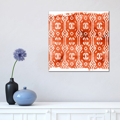 Crimson Motif III by June Erica Vess - Wrapped Canvas Gallery-Wrapped Canvas Giclée