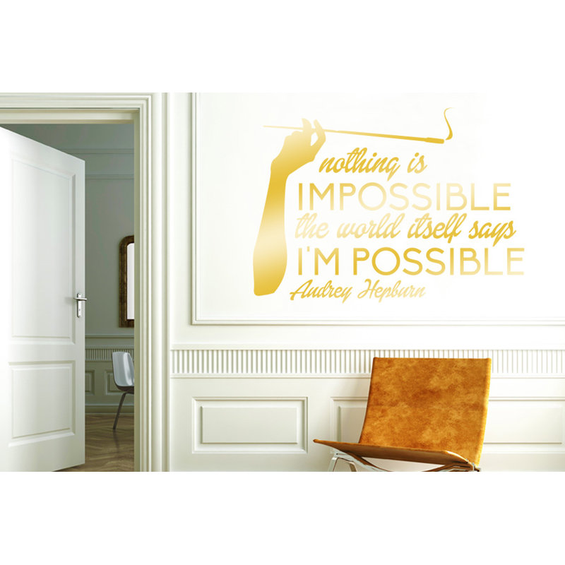 Wall Decal, Medium, Shiny Gold