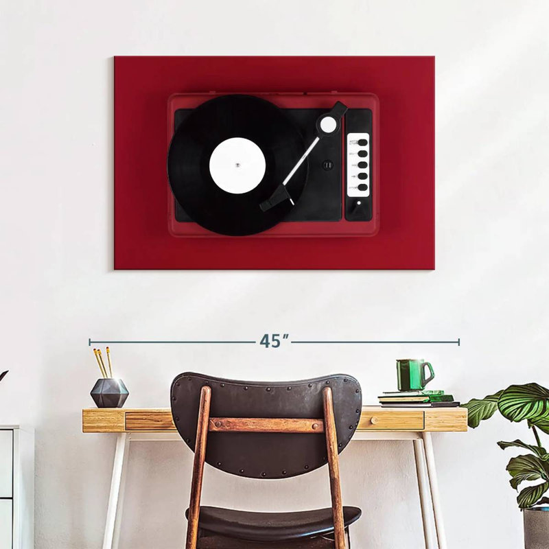 Abarca Red Turntable, 26" H x 39" W