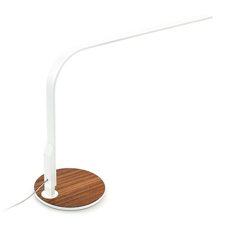Lim 360 Table Lamp, Walnut, White