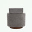 Fauteuil demi-tonneau pivotant en chenille-813798795
