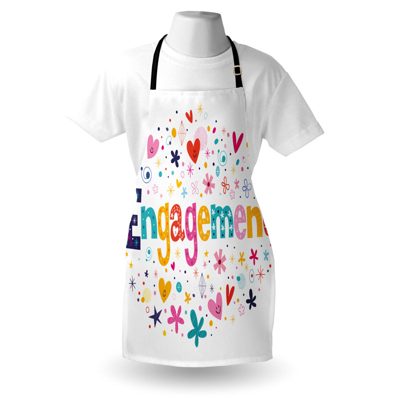 Multicolore tablier coloré The Party Aisle ™ unisexe, fête de fiançailles, taille adulte