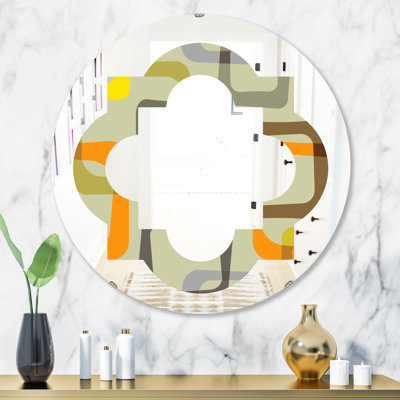 Quatrefoil Design VII Eclectic Wall Mirror