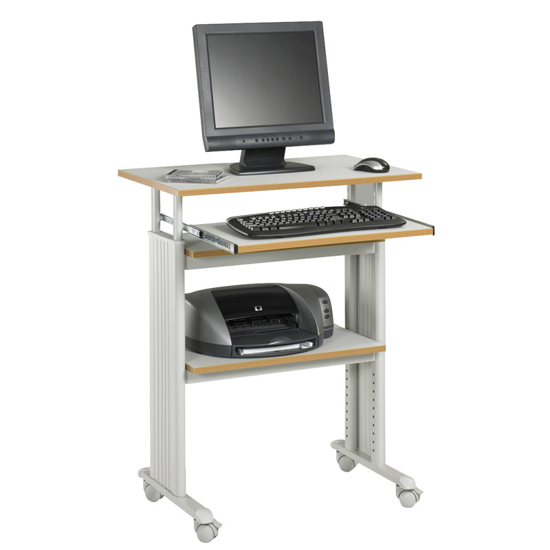 Chariot AV poste de travail debout réglable MUV, gris